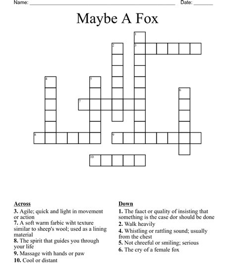 The latest puzzle is. . Fox dwellings crossword